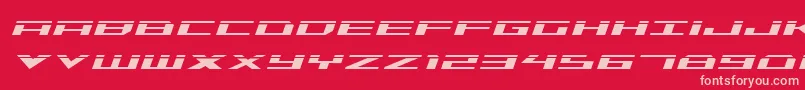 More about TriremeLaserItalic Font TriremeLaserItalic Font – Pink Fonts on Red Background
