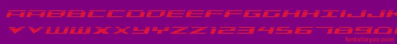 fuente TriremeLaserItalic – Fuentes Rojas Sobre Fondo Morado