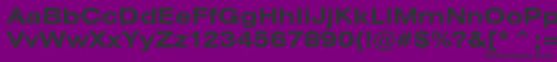 HeliosextBold Font – Black Fonts on Purple Background