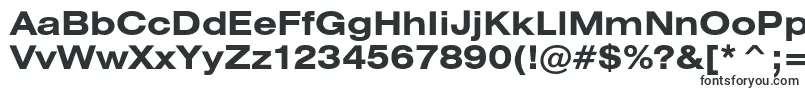 Шрифт HeliosextBold – вертикальные шрифты