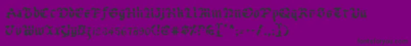 Uberlav2 Font – Black Fonts on Purple Background