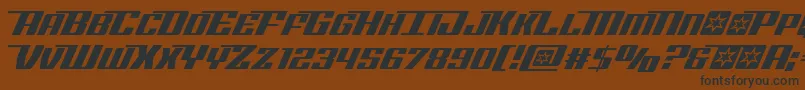 Rocketpop Font – Black Fonts on Brown Background