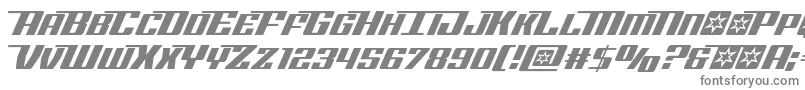 フォントRocketpop – 白い背景に灰色の文字