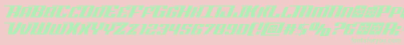 Rocketpop Font – Green Fonts on Pink Background