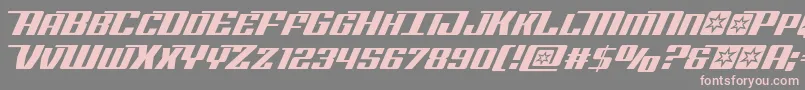 Rocketpop Font – Pink Fonts on Gray Background