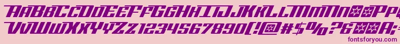 Rocketpop Font – Purple Fonts on Pink Background