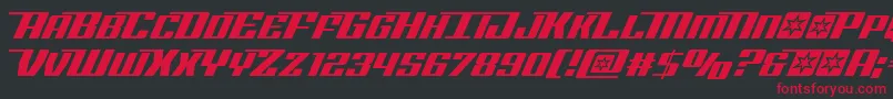 Rocketpop Font – Red Fonts on Black Background