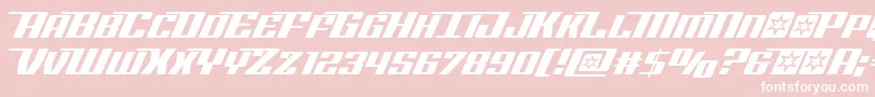 Rocketpop Font – White Fonts on Pink Background