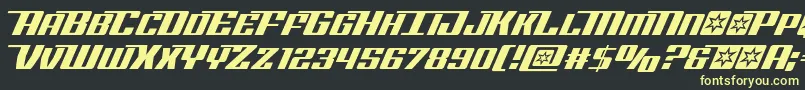 Rocketpop Font – Yellow Fonts on Black Background