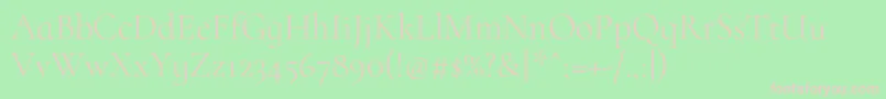 CormorantinfantLight Font – Pink Fonts on Green Background