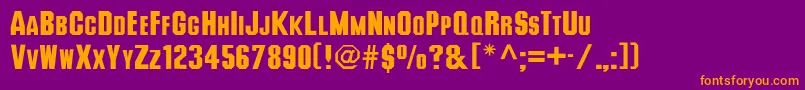 En savoir plus sur la police Deusex Police Deusex – polices orange sur fond violet