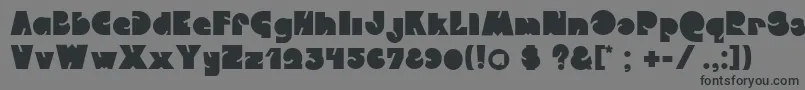 CrystalwiesnerQweckle Font – Black Fonts on Gray Background