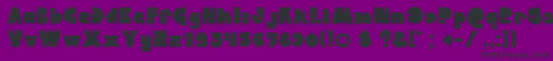 CrystalwiesnerQweckle Font – Black Fonts on Purple Background