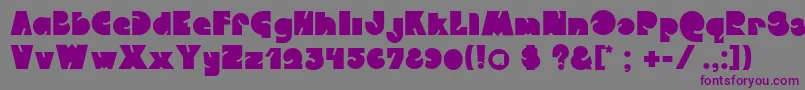 CrystalwiesnerQweckle Font – Purple Fonts on Gray Background