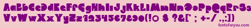 CrystalwiesnerQweckle Font – Purple Fonts on Pink Background