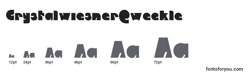 CrystalwiesnerQweckle Font Sizes