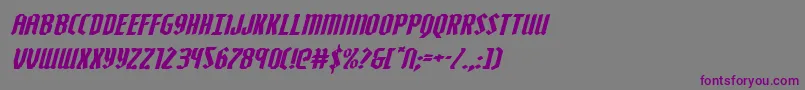 Шрифт Zollernexpandital – фиолетовые шрифты на сером фоне