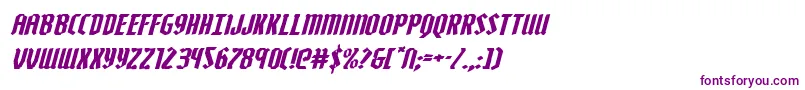 Zollernexpandital Font – Purple Fonts on White Background