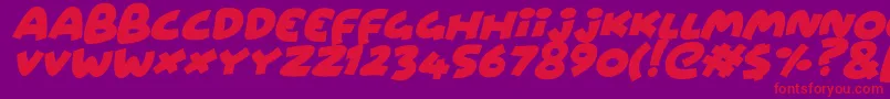 More about WowsersItalic Font WowsersItalic Font – Red Fonts on Purple Background