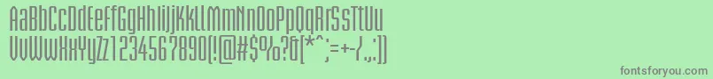 BriemakademistdSemiboldcn Font – Gray Fonts on Green Background