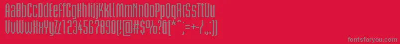 BriemakademistdSemiboldcn Font – Gray Fonts on Red Background