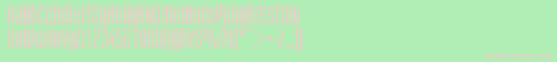 BriemakademistdSemiboldcn Font – Pink Fonts on Green Background