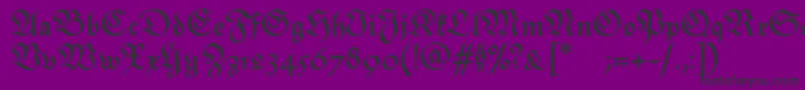 MonarchiatextBold Font – Black Fonts on Purple Background