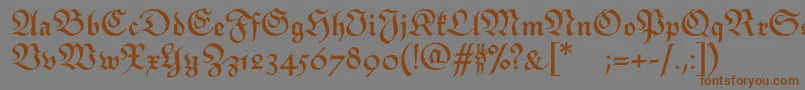 MonarchiatextBold Font – Brown Fonts on Gray Background