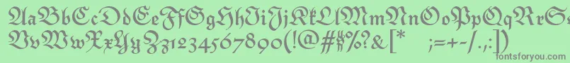 MonarchiatextBold Font – Gray Fonts on Green Background