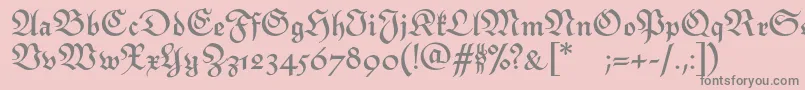 MonarchiatextBold Font – Gray Fonts on Pink Background