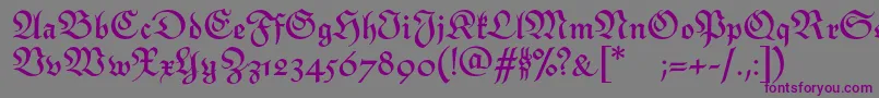 MonarchiatextBold Font – Purple Fonts on Gray Background