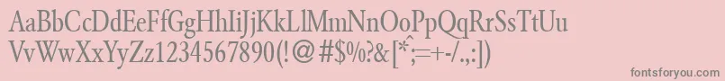 Police GarondsmalldbNormal – polices grises sur fond rose