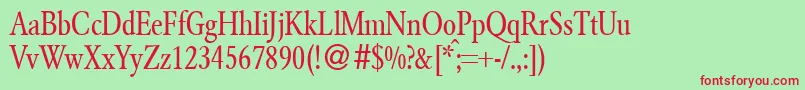 GarondsmalldbNormal Font – Red Fonts on Green Background