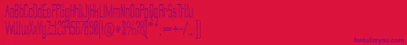 LabtopOutline Font – Purple Fonts on Red Background