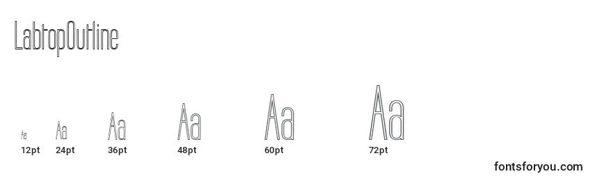 LabtopOutline Font Sizes