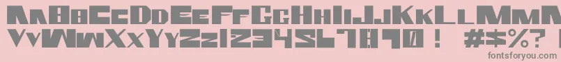 Czcionka RammsteinFontBy.Air – szare czcionki na różowym tle