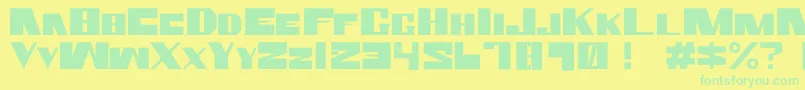 More about RammsteinFontBy.Air Font RammsteinFontBy.Air Font – Green Fonts on Yellow Background