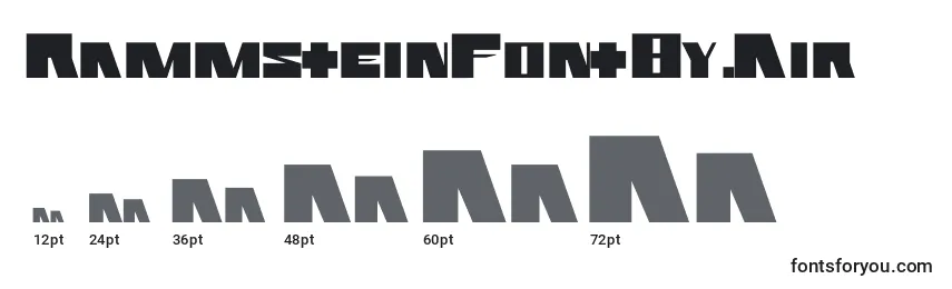 RammsteinFontBy.Air Font Sizes