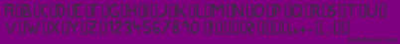 Palms-fontti – mustat fontit violetilla taustalla