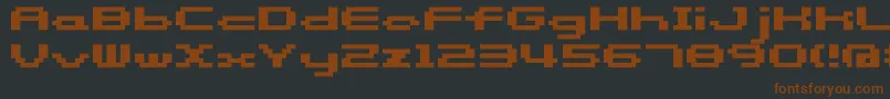 Somybmp058 Font – Brown Fonts on Black Background
