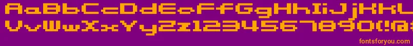 Police Somybmp058 – polices orange sur fond violet
