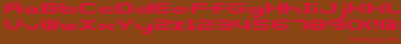 Somybmp058 Font – Red Fonts on Brown Background