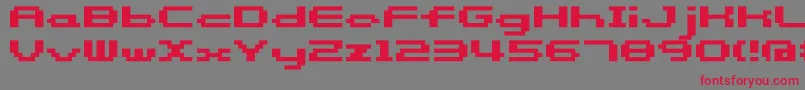 Somybmp058 Font – Red Fonts on Gray Background
