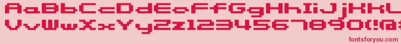 Somybmp058 Font – Red Fonts on Pink Background