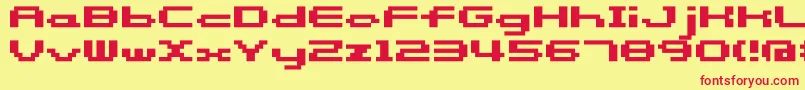 Somybmp058 Font – Red Fonts on Yellow Background
