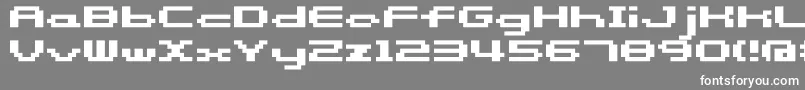 Somybmp058 Font – White Fonts on Gray Background