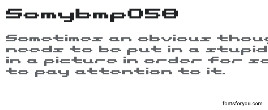 Review of the Somybmp058 Font
