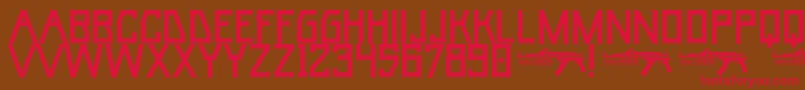 UmarBase Font – Red Fonts on Brown Background