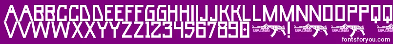 UmarBase Font – White Fonts on Purple Background