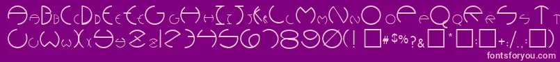 fuente RoundersPlain.001.001 – Fuentes Rosadas Sobre Fondo Morado